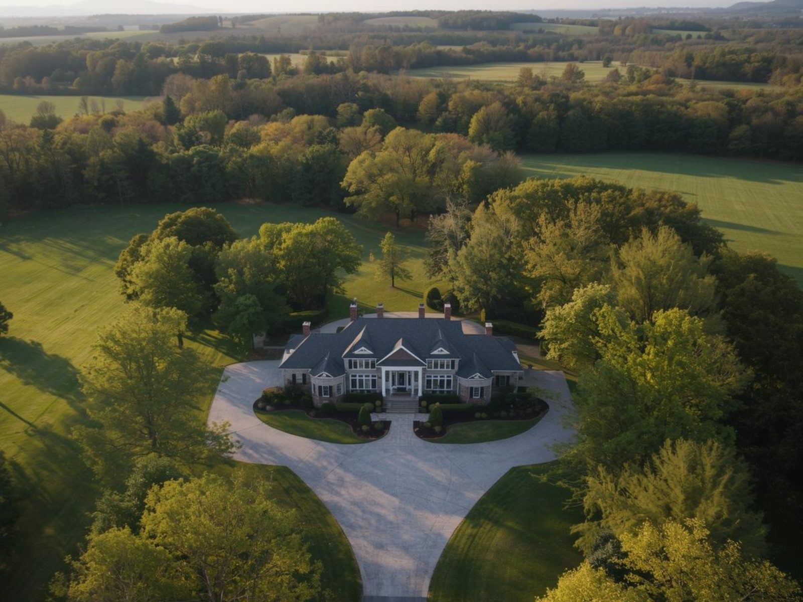 Estate home in College Grove Nashville with rolling hills and spacious lot